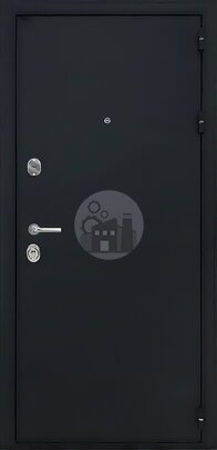 Металлическая дверь с порошковым окрасом и МДФ шпоном-ДВ-424